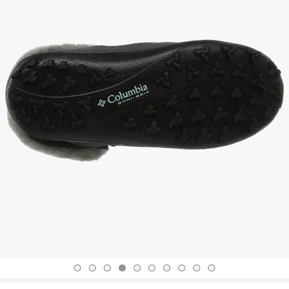 Columbia Youth size 4 Minx Shorty Omni heat waterproof-K snow boot in black/grey - Picture 10 of 15